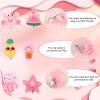 6 Pair Kids Clip On Earrings, Resin Non-Pierced Magnetic Earrings Beach-Inspired Octopus Crab and More Design Summer Theme Ear Clip Dress Up Jewelry Accessory for Girls (6 Styles) view 4