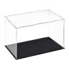 2mm Acrylic Clear Display Case,Assemble Countertop Box Cube Organizer Stand Dustproof Protection Showcase with Black Base for Action Figures Toys Collectibles Home Storage,10/15/20/30/35/40cm(35x20x20 view 1