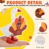 Weysat 10 Set Valentines Mini Desk Goose Outfit Holiday Bundle Easter St. Patrick's Day Winter Magnetic Geese Statue Felt Fabric Costume for 7 Inch Desktop Goose Table Decor Gifts(Simple Style,Felt) view 3