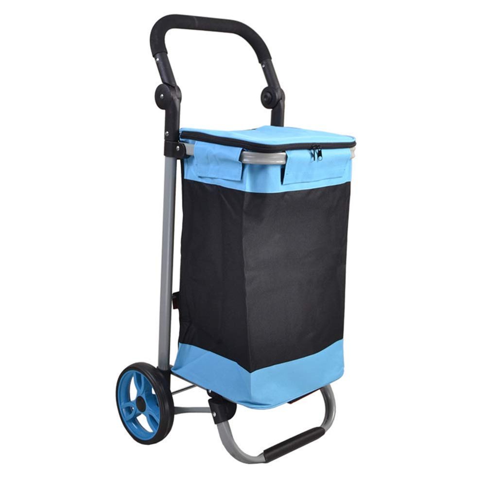 Collapsible Wagon Cart with Wheels Foldable Folding Wagons Carts Silent Universal Wheels,Shopping Trolleys,Climbing The Shopping Cart, The Elderly, The Cart, The Small Cart, The Cart, The Fo