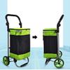 Collapsible Wagon Cart with Wheels Foldable Folding Wagons Carts Silent Universal Wheels,Shopping Trolleys,Climbing The Shopping Cart, The Elderly, The Cart, The Small Cart, The Cart, The Fo view 4