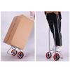Collapsible Wagon Cart with Wheels Foldable Folding Wagons Carts Silent Universal Wheels,Shopping Cart Folding Shopping Trolley Cart Stair Climbing Cart with Removable Waterproof Canvas Bag view 4