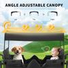 Stroller Wagon for 4 Kids, Wagon Stroller 4 Seater Featuring Dual Push Handles, Adjustable Canopy, 5-Point Harnesses and High Seat, All Terrain Foldable Quad Wagon for Kids Outdoor, Black view 3