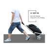 Collapsible Wagon Cart with Wheels Foldable Folding Wagons Carts Silent Universal Wheels,Folding Wagon Shopping Cart Folding Shopping Trolley Portable Shopping Cart Trailer Luggage Cart Clim view 4