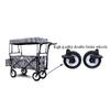 Collapsible Wagon Cart with Wheels Foldable Folding Wagons Carts Silent Universal Wheels,Folding Garden Trolley Cart with Canopy Heavy Duty Wagon Children's Lage Cart Portable Shopping Cart view 3