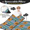 Personalized Motocross Toddler Nap Mat for Boys Custom Name Sleeping Bag with Pillow & Blanket Soft & Portable for Daycare, Preschool & Kindergarten view 2