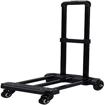 Collapsible Wagon Cart with Wheels Foldable Folding Wagons Carts Silent Universal Wheels,Shopping Cart Trolley Folding with Rotating Wheel Trolley Portable Shopping Cart Utility Company Home