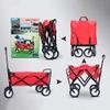 Collapsible Wagon Cart with Wheels Foldable Folding Wagons Carts Silent Universal Wheels,Folding Portable Garden Trolley Cart Heavy Duty Wagon Multi-Function Shopping Cart for Outdoor Campin view 4