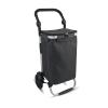 Collapsible Wagon Cart with Wheels Foldable Folding Wagons Carts Silent Universal Wheels,Shopping Cart 45L Shopping Trolley with Fabric Bag and Foldable Grocery Utility Climb Stair Cart for view 1
