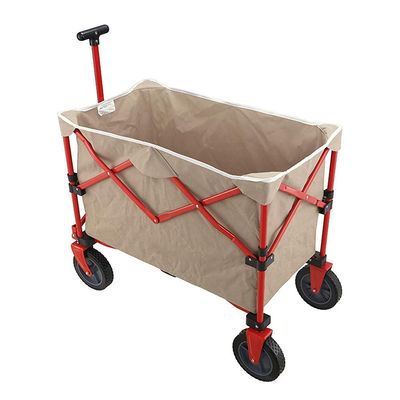 Collapsible Wagon Cart with Wheels Foldable Folding Wagons Carts Silent Universal Wheels,Folding Trolley,Transport Trolley,Portable Folding Shopping Trolley