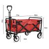 Collapsible Wagon Cart with Wheels Foldable Folding Wagons Carts Silent Universal Wheels,Folding Wagon Garden Cart Outdoor Utility Wagon Garden Trolley Carts Folding Garden Beach Shopping Ca view 4