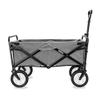 Collapsible Wagon Cart with Wheels Foldable Folding Wagons Carts Silent Universal Wheels,Folding Wagon Folding Garden Trolley Cart Heavy Duty Wagon Multi-Function Shopping Cart for Outdoor C view 1