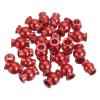 MECCANIXITY Aluminum Tie Rod Lever Steering Linkage Ball Head for 1/10 Senton Pivot Ball Big Rock RC Crawler Car 22 Pcs, Red view 1