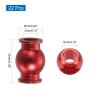 MECCANIXITY Aluminum Tie Rod Lever Steering Linkage Ball Head for 1/10 Senton Pivot Ball Big Rock RC Crawler Car 22 Pcs, Red view 2