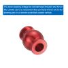 MECCANIXITY Aluminum Tie Rod Lever Steering Linkage Ball Head for 1/10 Senton Pivot Ball Big Rock RC Crawler Car 22 Pcs, Red view 3
