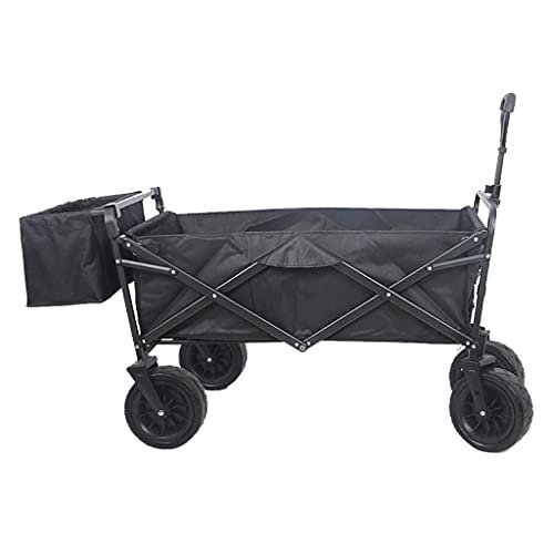 Collapsible Wagon Cart with Wheels Foldable Folding Wagons Carts Silent Universal Wheels,Folding Wagon Outdoor Folding Utility Wagon Folding Garden Outdoor Utility Wagon, Picnic Camping Cart