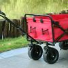 Collapsible Wagon Cart with Wheels Foldable Folding Wagons Carts Silent Universal Wheels,Folding Wagon Outdoor Folding Utility Wagon Folding Garden Outdoor Utility Wagon, Picnic Camping Cart view 3
