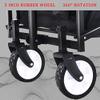 Collapsible Wagon Cart with Wheels Foldable Folding Wagons Carts Silent Universal Wheels,Folding Cart with Wheels,Mini Shopping Cart,Portable Pet Trolley,Children Handcart,Picnic Transport C view 3