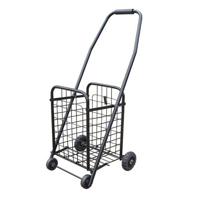 Collapsible Wagon Cart with Wheels Foldable Folding Wagons Carts Silent Universal Wheels,Folding Wagon Shopping Cart Folding Shopping Utility Cart, Folding Shopping Cart with Wheels for Groc