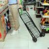 Collapsible Wagon Cart with Wheels Foldable Folding Wagons Carts Silent Universal Wheels,Folding Wagon Shopping Cart Folding Shopping Utility Cart, Folding Shopping Cart with Wheels for Groc view 2