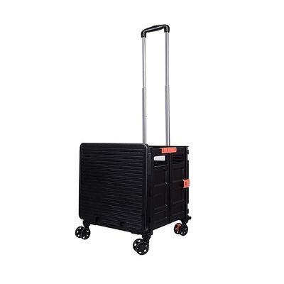 Collapsible Wagon Cart with Wheels Foldable Folding Wagons Carts Silent Universal Wheels,Shopping Cart Portable Shopping Trolley on Wheels Folding Shopping Utility Cart with Handle Utility C