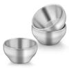 TeamFar Stainless Steel Bowls for Kids, 12oz Metal Baby Toddler Bowls Set of 3, Double-Wall Insulated Kids Bowl for Cereal/Snacks/Soups, Non Toxic, Dishwasher Safe view 1