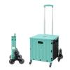 Collapsible Wagon Cart with Wheels Foldable Folding Wagons Carts Silent Universal Wheels,Garden Trolley Eight Wheel Trolley Camping Portable Trolley Climb Stairs Portable Folding Trolley Sho view 1