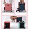 Collapsible Wagon Cart with Wheels Foldable Folding Wagons Carts Silent Universal Wheels,Garden Trolley Eight Wheel Trolley Camping Portable Trolley Climb Stairs Portable Folding Trolley Sho view 4