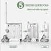 Collapsible Wagon Cart with Wheels Foldable Folding Wagons Carts Silent Universal Wheels,Foldable Shopping Cart Festival Camping Essentials - Festival Cart Trolley, Folding Camping Trolley w view 4