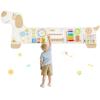 PIIKAGO Wooden Dog Wall Busy Board Panels, Sensory Wall Activity Board for Toddlers 1-3, Montessori Learning Activity Center, Educational Toys for Kids Room, Preschool & Daycare view 1