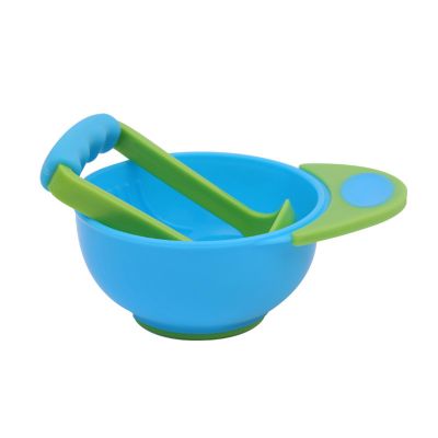 Baby Food Masher Bowl with Bowl Handle and Food Masher Toddler Grinding Bowl Potato Masher Bowl Set Mill Bowl