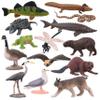 AENIMELY 14PCS Lake Animal Figurines  Realistic Canadian Wildlife Toys for Kids  North American Animal Models for STEM Learning, Cake Toppers, Science Projects, Educational Gifts view 1