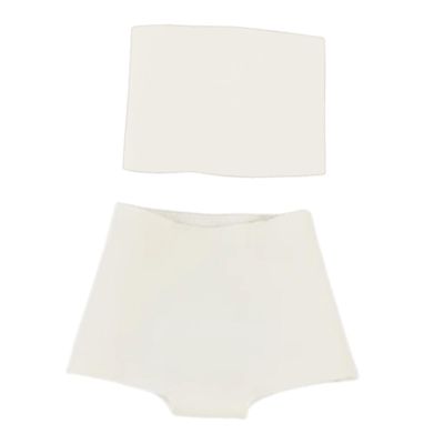 1/6 Scale Doll Clothes Set, White Tube Top and Shorts for 30cm BJD