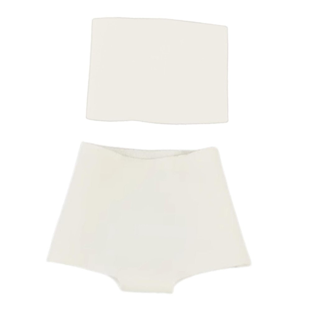 1/6 Scale Doll Clothes Set, White Tube Top and Shorts for 30cm BJD