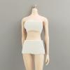 1/6 Scale Doll Clothes Set, White Tube Top and Shorts for 30cm BJD view 4