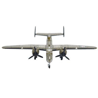 1/200 Scale WWII US B-25 Mitchell Bomber Model Alloy Model Diecast Plane Toy for Collection