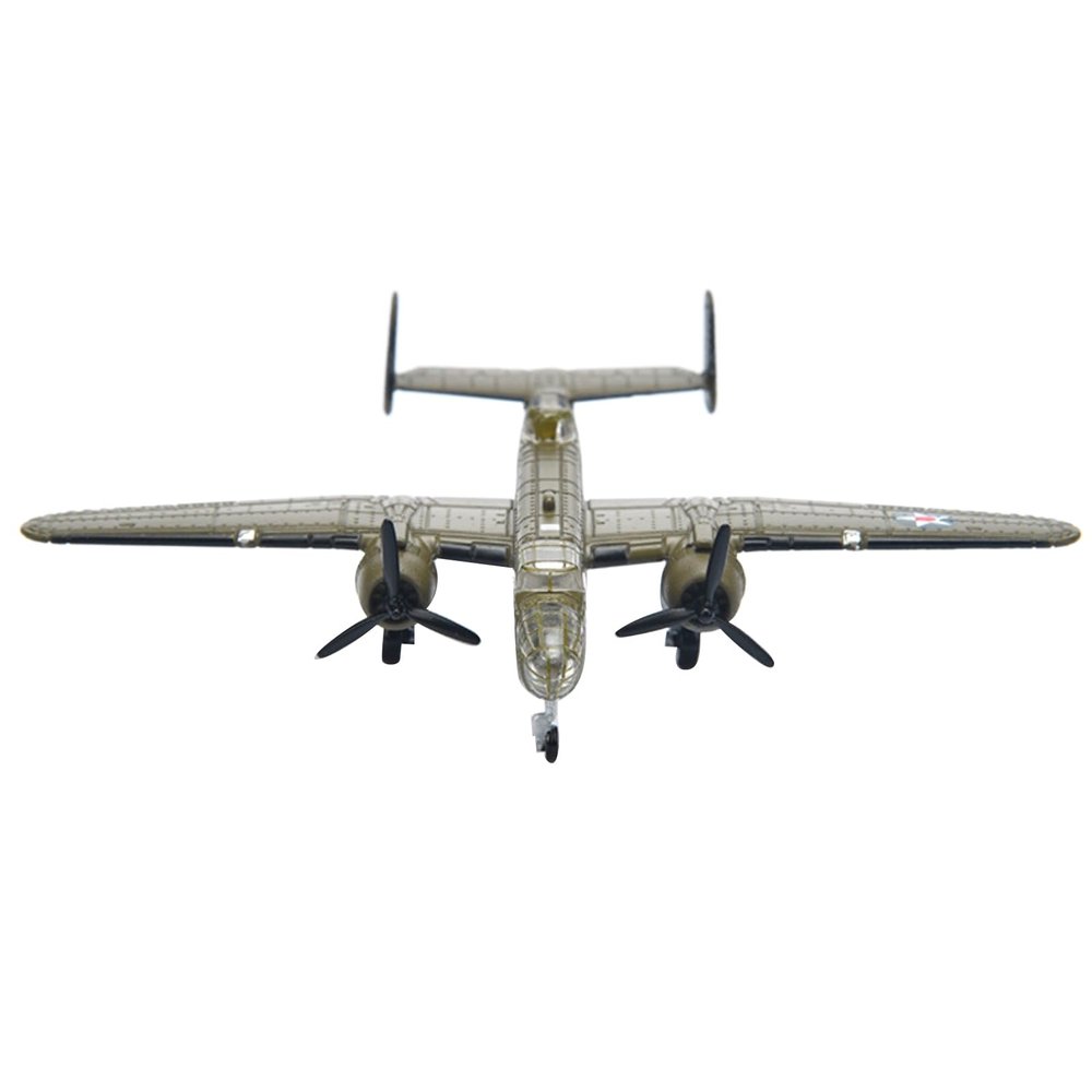 1/200 Scale WWII US B-25 Mitchell Bomber Model Alloy Model Diecast Plane Toy for Collection