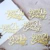 12 Pieces Happy Birthday 21st 30th 40th 50th 60th 70th Gold Mirror Acrylic Cupcake Topper Birthday Cake Decorations Party Supplie (Combination) view 3
