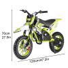 feneihe 50cc Kids Dirt Bike, 2-Stroke Mini Bike Kids Motorcycle Gas Dirt Bike Pocket Rocket Bike, Gas Powered Dirt Bike Off Road with Front Rear Disc Brakes, Max Speed 30KM/H Green view 2