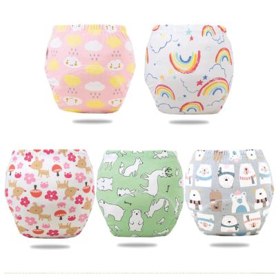 WOSLXM Training Pants for Girls Boys, 2025 New Potty Training Underwear, Absorbent Toddler Pee Pants, Toilet Training Pants Breathable Washable (5Pcs C,Small)