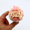 12 Pieces Happy Birthday 21st 30th 40th 50th 60th 70th Gold Mirror Acrylic Cupcake Topper Birthday Cake Decorations Party Supplie (40th) view 2