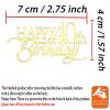 12 Pieces Happy Birthday 21st 30th 40th 50th 60th 70th Gold Mirror Acrylic Cupcake Topper Birthday Cake Decorations Party Supplie (40th) view 4