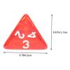 Abaodam 50pcs Multi-Sided Gaming Dices Sided Dice Acrylic Numbers Compact for Travel for Parties view 2