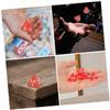Abaodam 50pcs Multi-Sided Gaming Dices Sided Dice Acrylic Numbers Compact for Travel for Parties view 3