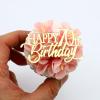 12 Pieces Happy Birthday 21st 30th 40th 50th 60th 70th Gold Mirror Acrylic Cupcake Topper Birthday Cake Decorations Party Supplie (70th) view 2