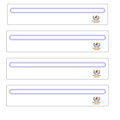 2026 Card Line Reader for Mahjong - Acrylic Line Finder Guaide for Tile Game Beginners & Experts, Transparent Purple Reading Strips Made for Mahjong Game Accessories Idea (4 Pack)
