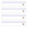2026 Card Line Reader for Mahjong - Acrylic Line Finder Guaide for Tile Game Beginners & Experts, Transparent Purple Reading Strips Made for Mahjong Game Accessories Idea (4 Pack) view 1