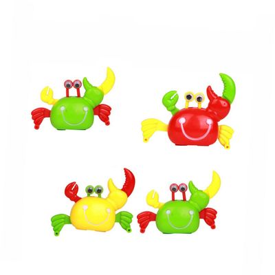 HOMOBABE 4pcs Wind-up Crab Toys for Boys and Girls Clockwork Crabs Yellow Fun and Safe Plastic Toy for Easter Baskets and Spring Parties Coordination and Imagination