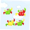 HOMOBABE 4pcs Wind-up Crab Toys for Boys and Girls Clockwork Crabs Yellow Fun and Safe Plastic Toy for Easter Baskets and Spring Parties Coordination and Imagination view 2