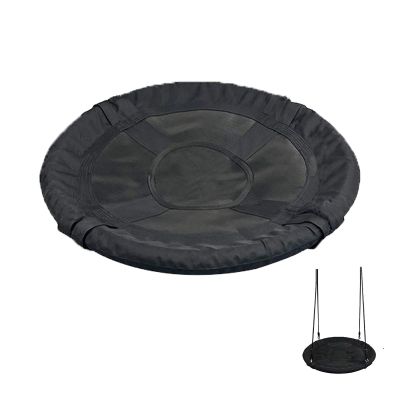 40-Inch Tree Swing Replacement FabricSaucer Swing Replacement CoverRound Saucer Swing Seat Cover, Oxford Fabric(Black, 40) (Black, 40 inch)